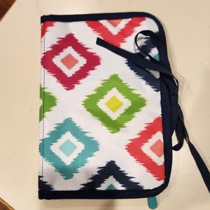 Thirty-One Shine On Jewelry Case Candy Corner pattern